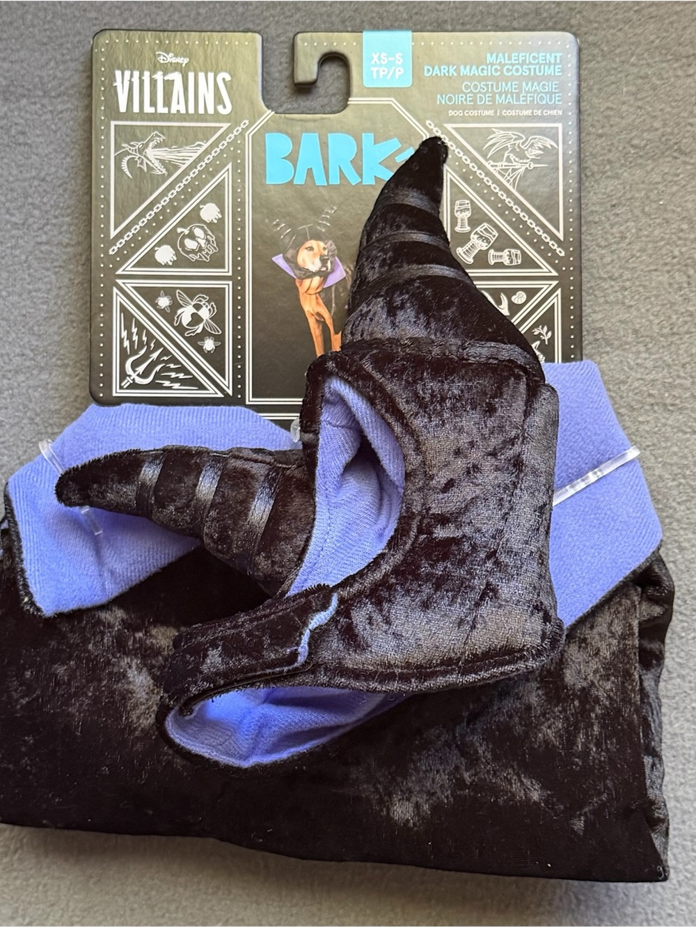 NWT BARK Maleficent Dark Magic Costume – XS/S 4-12 lbs
